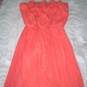 Maxi coral dress